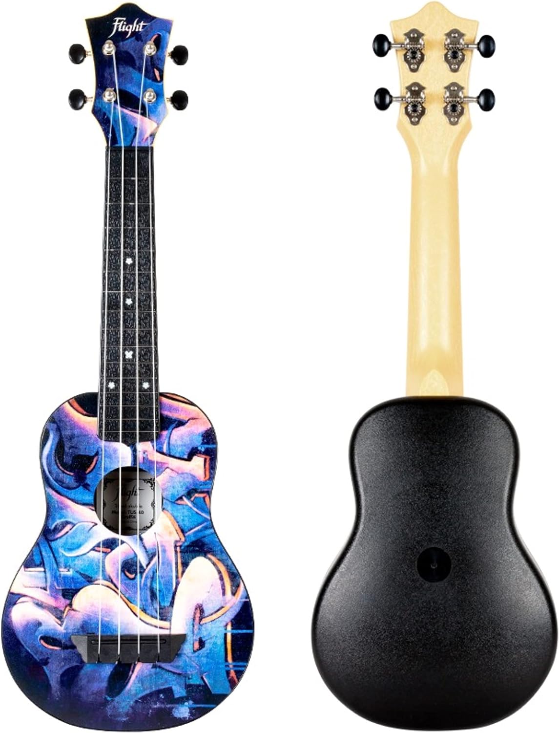 Flight Ukulele TUS40 Graffiti ABS Travel Soprano Ukulele with Bag