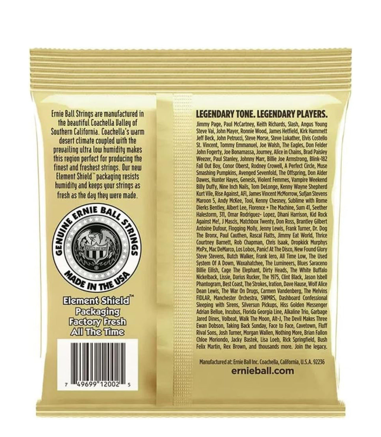 Acoustic Guitar Strings - Earthwood by Ernie Ball
