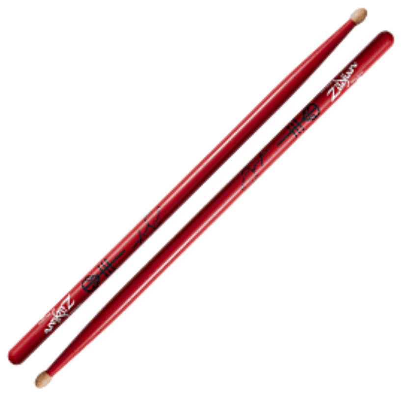 Drumsticks- Josh Dun- Artist Series Zildijian (Red)