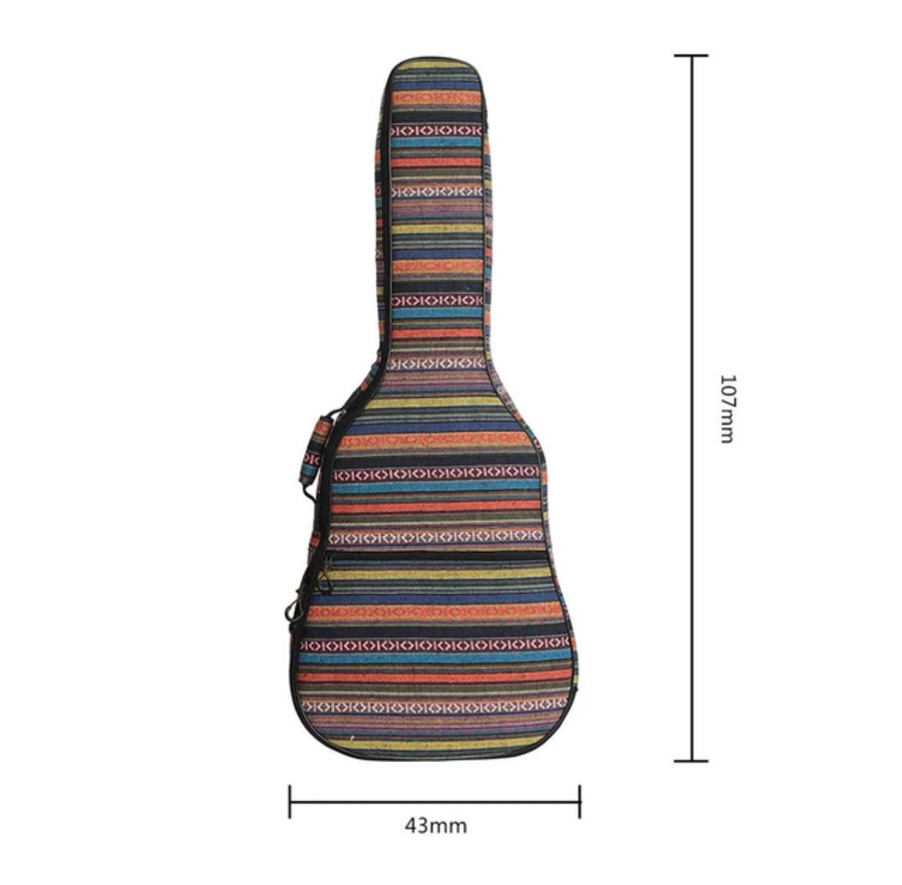 Stylish Boho Knitted Look Guitar Case - Acoustic