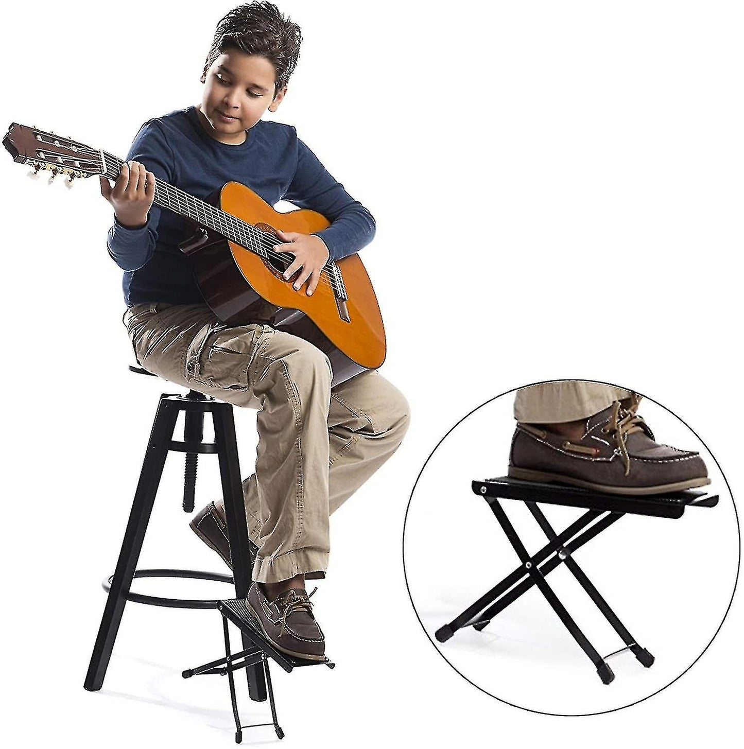 Adjustable Footrest for Classical/Acoustic/Electric Guitar