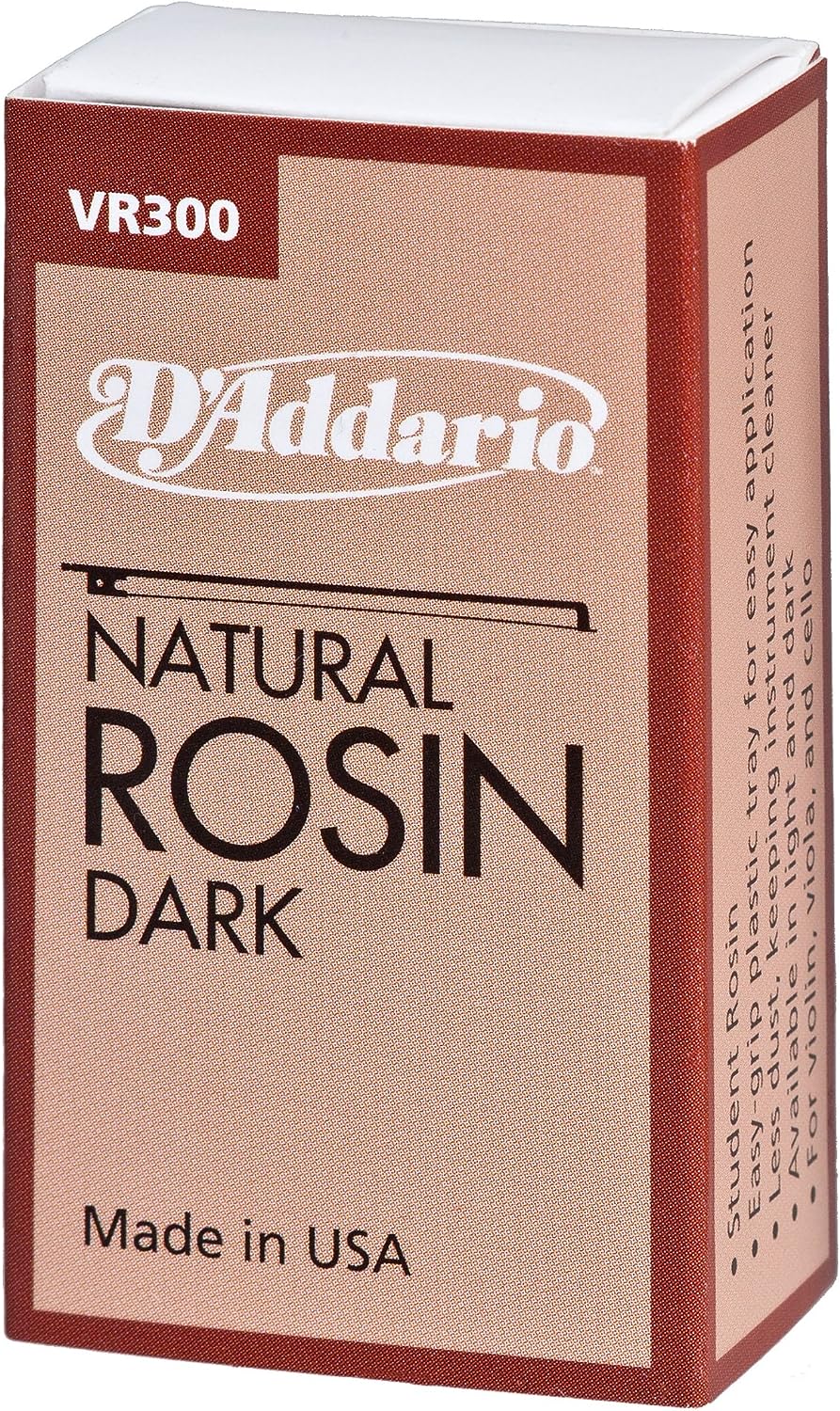 Violin Rosin - D'daddario Dark Rosin for Violin, Viola, Cello