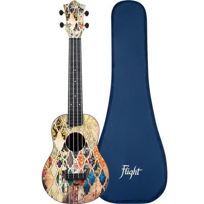 Flight TUC-40 Granada Print Travel Concert Ukulele