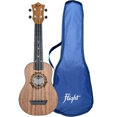 Flight TUS50 ABS Travel Soprano Ukulele Walnut