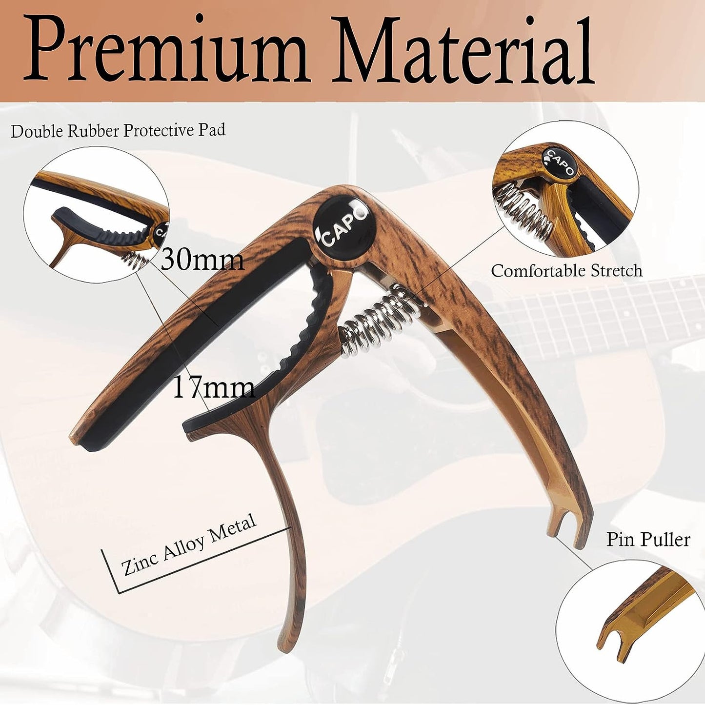 Capo-For Guitar, Uke and Mandolin