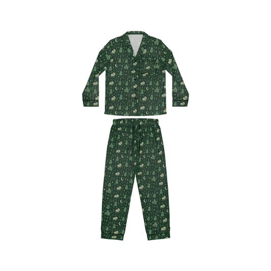 Satin Pajamas for Women - Music Eternal Sheepy Design