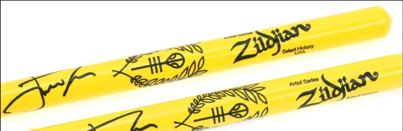 Drumsticks- Josh Dun- Artist Series Zildijian (Yellow)