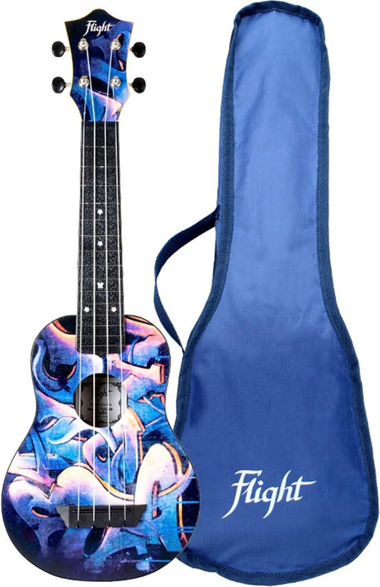 Flight Ukulele TUS40 Graffiti ABS Travel Soprano Ukulele with Bag